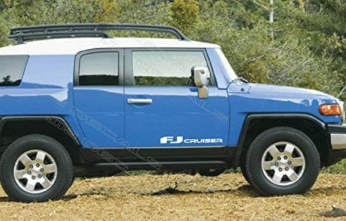 TOYOTA FJ CRUISER DOOR DECALS (WHITE) 24 inch