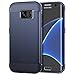 JETech Slim Fit Case for Samsung Galaxy S7 Edge 5.5-Inch, Thin Phone Cover with Shock-Absorption and Carbon Fiber Design (Blue)