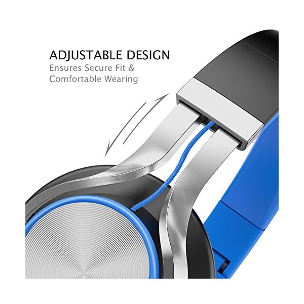 AILIHEN-C8-Foldable-Headphones-with-Microphone-and-Volume-Control-Lightweight-Stereo-Headsets-for-iPad-35mm-Android-Cellphones-Smartphones-Laptop-Computer-Mp3-BlackBlue Ailihen C8 Foldable Headphones with Microphone and Volume Control Lightweight Stereo Headsets for iPad 3.5mm Android…