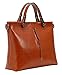 Heshe Womens Leather Shoulder Handbags Work Totes Top Handle Bag Satchel Designer Purse Cross Body Bags (Brown-R)