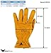 JustForKids Synthetic Leather Kids Garden Gloves Grey, 3-5 Years Old, Durable, Breathable, Non-Slip, Adjustable Safety Cuff, Child-Sized Work Gloves for Planting, Digging, Weeding, Outdoor Play, DIY