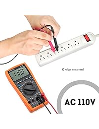Proster Auto Ranging   Multímetro digital amperímetro Ohm Volt Meter Multi Tester con prueba de capacidad y medición de temperatura