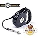 pet gallo Retractable Dog Leash, Extends to 16.5 feet (5m) with High Tensile Traction Rope. Waterproof and Durable for Medium Dogs up to 25 lbs (12kg). Lock with Double Keys, Guaranteed Satisfaction