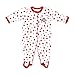 Two Feet Ahead NCAA Ohio State Buckeyes Infant Polka Dot Footed Creeper Dress, 6 Months, Red
