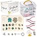 RUIYUXIN USB Jewelry Making Supplies Includes Clear Instructions, Charms, Pliers, Findings, Beads and More, Crafts for Girls and Adults, Great Gift for Teens and Women
