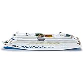 Siku - Aida Luna Cruise Liner - White - Sturdy Ship - Metal and Plastic - PVC Free - Endless Playing Fun - Small-Scale Toy -