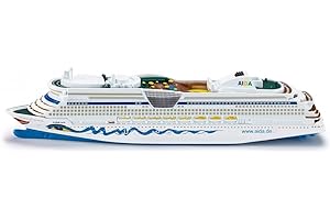 Siku - Aida Luna Cruise Liner - White - Sturdy Ship - Metal and Plastic - PVC Free - Endless Playing Fun - Small-Scale Toy - 