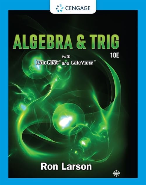 Algebra & Trig: Larson, Ron: 9780357452080: Amazon.com: Books
