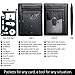 PeerBasics Minimalist Slim RFID-Blocking Men's/Women's Wallet PLUS 11-in-1 Stainless Steel Credit Card Pocket Sized Survival Multi Tool (Space Black)