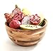 Hardwood Chef Premium Thick Acacia Wood Salad, Serving, and Mixing Bowl 12 x 6 x 12 inch | Rustic High-End Decorative with Slanted Lip for Juices