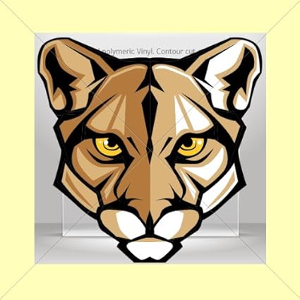 Download Amazon.com: Decal Sticker Cougar Wild Cat Lion Head Tablet ...