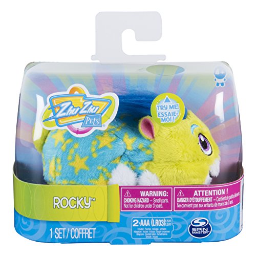 ZhuZhu Pets Pajama Party Rocky 4" Hamster Toy with Sound and Movement