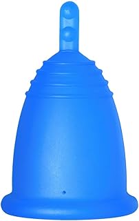 Me Luna Menstruationstasse Classic - Stiel - Blau - Größe L