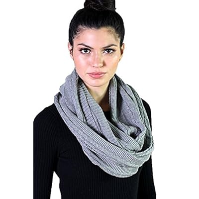 Women's Cable Knit Infinity Scarf, 100% Organic Cotton, Super Soft Thick Warm lightweight Eco-friendly All-season (8 colors) Women's Cable Knit Infinity Scarf, 100% Organic Cotton, Super Soft Thick Warm lightweight Eco-friendly All-season (8 colors)