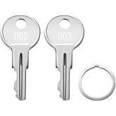 B03 Replacement Keys for Husky Tool Box, Hudson, Dewalt Tool Boxes, 2-Pack | Tool Box Lock - Pre-Cut for Tool Chest, Cabinet, Truck Toolbox​​