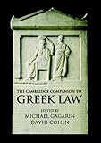 Front cover for the book The Cambridge Companion to Ancient Greek Law by Michael Gagarin