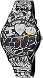 Swatch Women's Originals SUOB125 Black/White Silicone Swiss Quartz Watch