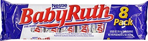 Nestle Baby Ruth Fun Size Snack Pack Chocolate Bars 8 x 18.4g Bars 147.4g Pack