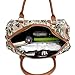 BAOSHA HB-29 Ladies Women Canvas Carry-on Weekender Bag Travel Duffel Tote Bag Weekend Overnight Travel Bag (Light flower)