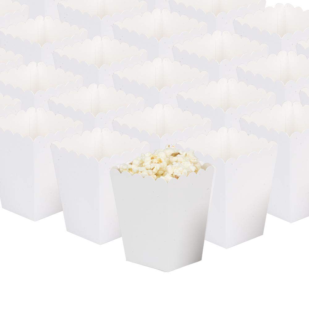 GAKA FAVOR White Popcorn Boxes Mini Paper Popcorn Containers for Party,Pack of 24 — image 1