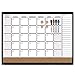 Quartet Combination Magnetic Whiteboard Calendar & Corkboard Value Pack, 17 x 23 inches Combo White Board & Cork Board, Black Frame (44202-BK)