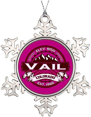 Humories Winter Personalized Family Christmas Snowflake Ornaments Mountain Custom Christmas Tree Snowflake Ornaments
