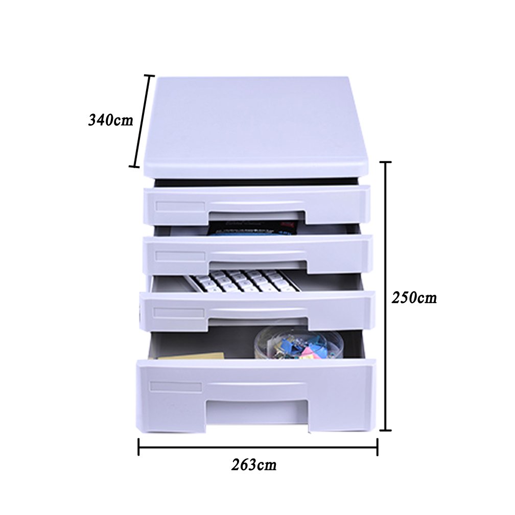 Files Mails Organizer 4 Drawer Home Office Filing Cabinet With Side Holder For Documents Papers Desktop File Cabinet Mini Desk File Organizer Cabinet Pens Scissor White Card File Cabinets