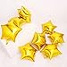 ZOOYOO 24pcs Star Shape Foil Mylar Balloons,24 Inch Pentagram Balloon For Birthday Party & Wedding Decoration (Gold)
