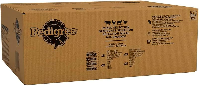 PEDIGREE Adult Dog Pouches Mixed Selection in Jelly 84x100g