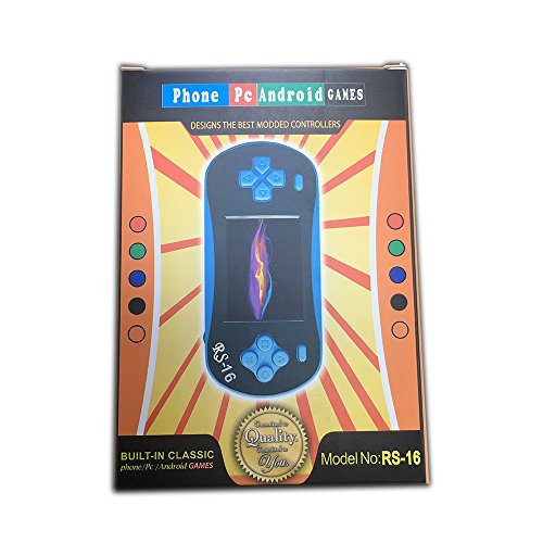 JJFUN RS-16 Handheld Game Console for Kids, 2.5" 12-Bit LCD Portable Video Games Device, Pocket Handhold Game Player with 260 Interesting Games –Blue