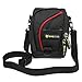 Evecase Compact Camera Case Digital Camera Pouch Carrying Protector Bag with Shoulder Strap - Black/Red