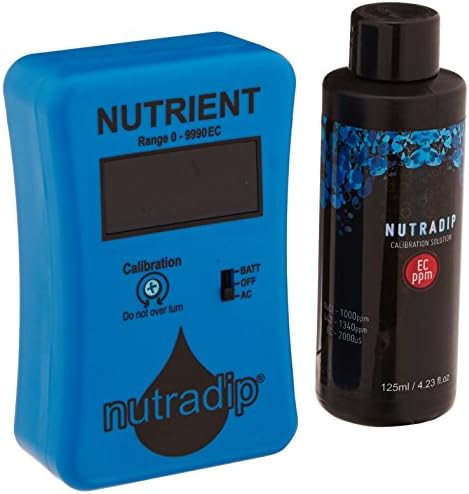 Future Harvest Development Nutradip Nutrient Meter with Electric Conductivity Dual Power