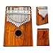 Kalimba 17 Keys Thumb Piano with Asmuse Songbook Tuning Hammer Carrying Bag Thumb Picks Cleaning Cloth (KOA)
