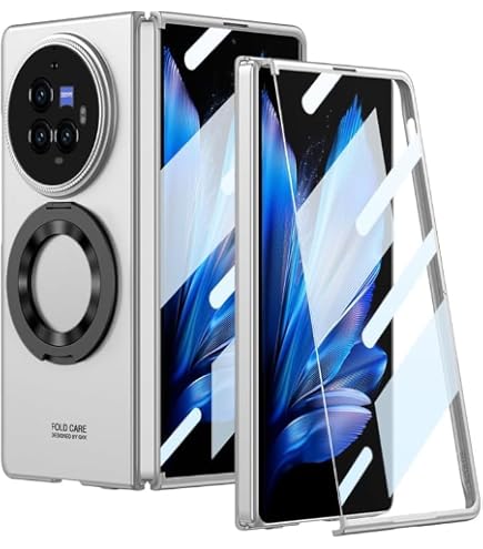ZORSOME Schutzhülle Für Vivo X Fold 3 – Mit Displayschutzfolie, Magnetischem Ständer, Objektivschutz, Ultradünn & Stoßfest