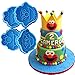Anyana 4pcs set Sesame Street Oscar Ernie Elmo Monster fondant plunger Cookie Cutter biscuit decorating stamp stamper impression Sugarcraft Cake Decoration pastry pie crust mold