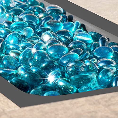 X Home 10 Pound Fire Glass Beads for Fire Pit, Gas Fireplace