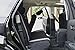 Oxgord 17pc Set Flat Cloth Mesh / Red, Gray & Black Auto Seat Covers Set - Airbag Compatible - Front Low Back Bucket Seats - Universal Fit for Car, Truck, SUV, Van - FREE Steering Wheel Cover