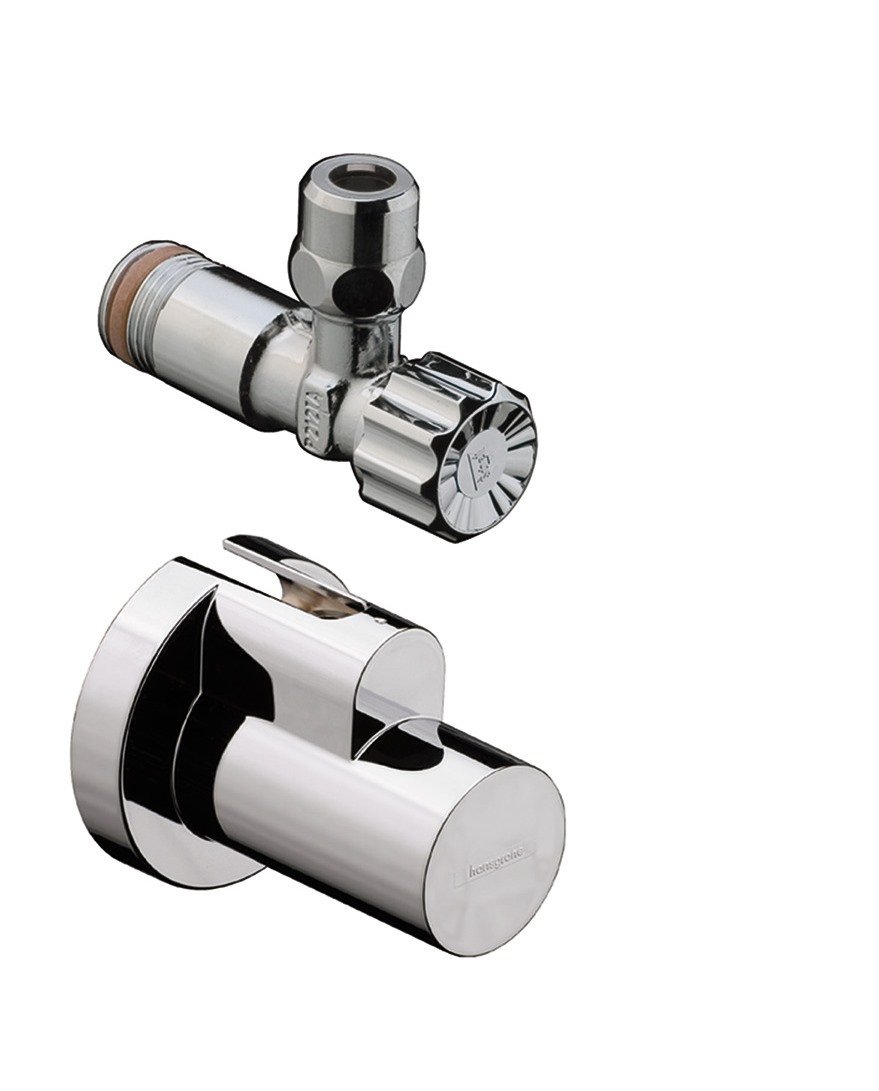 Hansgrohe Angle Valve with Compression Fitting Diameter 10 mm and Schiber NC, 13954820