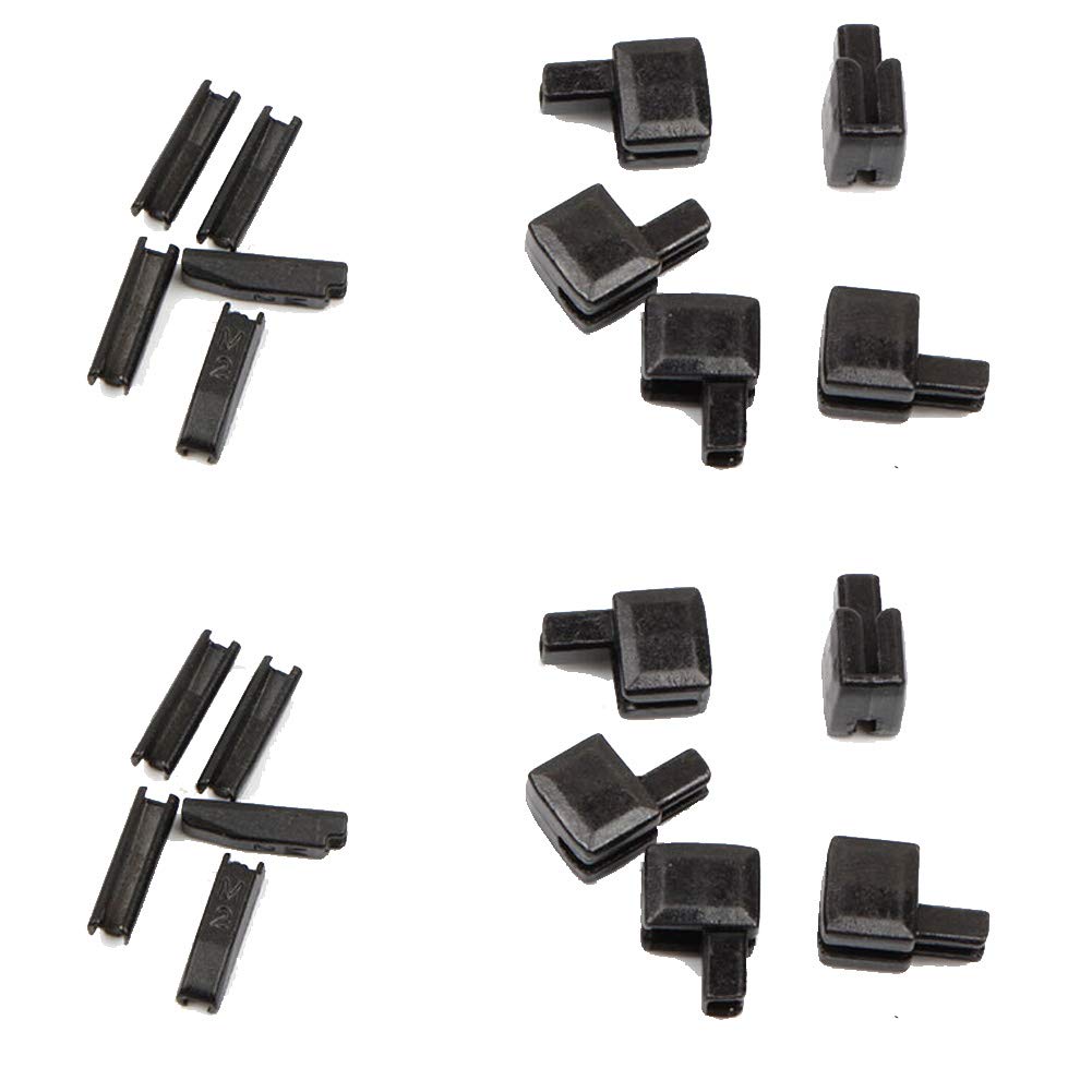 Trycooling 20Pcs Metal Zipper Latch Slider Retainer