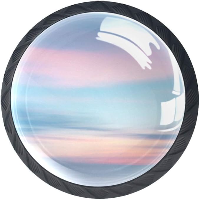 Perillas de plástico Nubes de colores cálidos perillas con tornillos