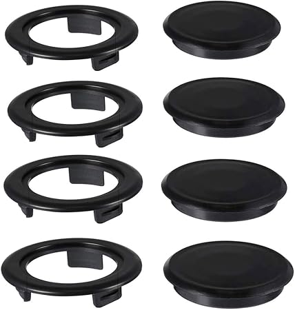 Amazon Com 4pcs 2 Outdoor Furniture Table Umbrella Hole Ring And Cap Set For Outdoor Patio Umbrella Plug Standard Size 4 Set Black Garden Outdoor