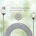 iPhone 7 Charger, Cambond 6.6ft Nylon Braided 8 Pin Lightning to USB Cable for iPhone 7 / 7 plus, iPhone 6s / 6s Plus / 6 / 6 Plus / 5s / 5c / 5, iPad Air, Mini , iPad Pro, iPad 4th, iPod 7 ( Silver )