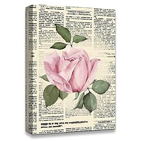 signwin Canvas Wall Art Flower On The Newspaper...