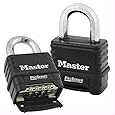 MasterLock 1178D Combination Padlock 3-Pack - Keyed Different Die Cast Body For Commercial Use