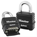 Combination Padlock, Bottom, Black/Silver