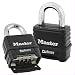 Combination Padlock, Bottom, Black/Silver