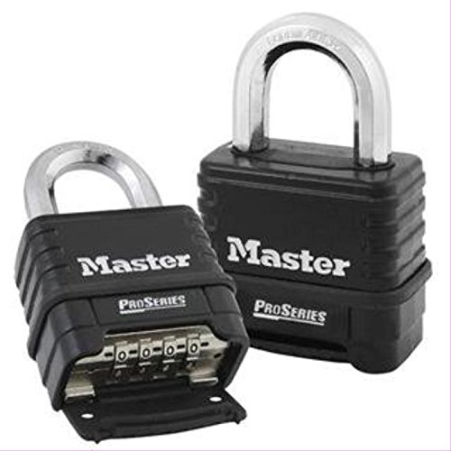 Combination Padlock, Bottom, Black/Silver