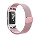 SWEES Metal Bands Compatible Fitbit Charge 2, Stainless Steel Metal Magnetic with Diamond Dressy Design Replacement Wristband Small (5.5