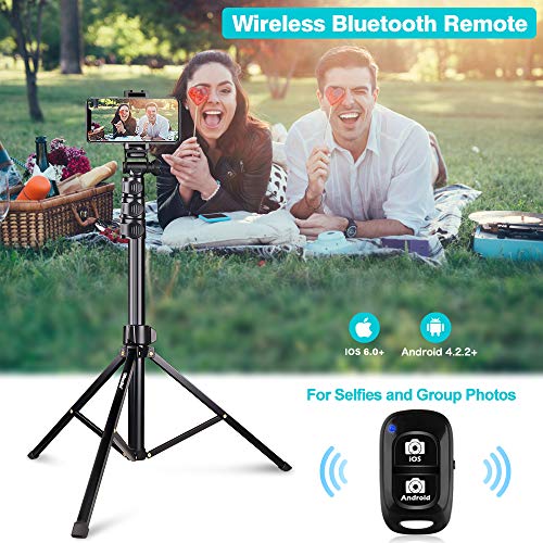 UBeesize-67-Phone-Tripod-Stand-Selfie-Stick-Tripod-All-in-One-Professional-Cell-Phone-Tripod-Cellphone-Tripod-with-Bluetooth-Remote-and-Phone-Holder-Compatible-with-All-Phones-Cameras