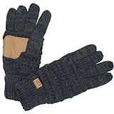 G1-6800-3170 Funky Junque CC Marled Ribbed Glove: Navy/Charcoal (#26)